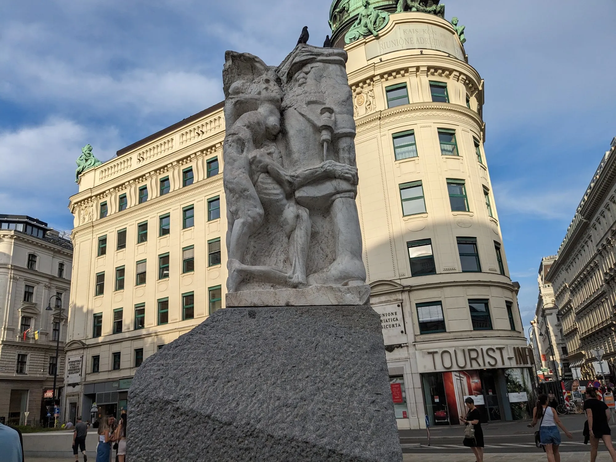 Part of Alfred Hrdlicka’s Memorial against War and Fascism on Albertinaplatz in Vienna